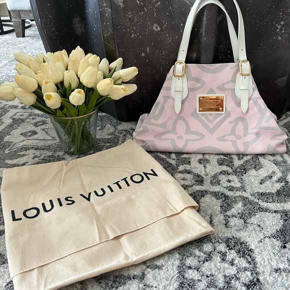 Louis Vuitton Tahitienne Cabas PM Pink / Gray - Picture 1 of 7